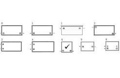 AGM blokbatteri 12V 7,2 Ah