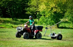 ATV tømmervogn med kran