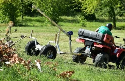 ATV tømmervogn med kran