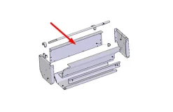 Bagplade t/foderautomat (D-stykke)
