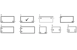 Bilbatteri, 12V 62Ah - polstilling 1