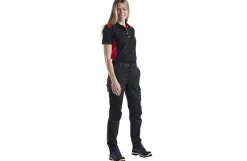 Blåkläder damebukser med stretch, industri, sort-rød - C48