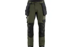 Blåkläder håndværkerbukser, olivengrøn-sort - 4XL