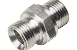 Brystnippel, højtryk. 3/8". Rustfri