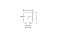 BT1 portskinne, 6 m