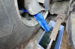 Der Blaue glidestykke med magneter