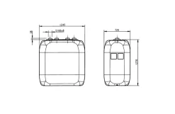 Dieseltank, 1.000 liter