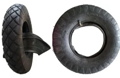 Dæk m/slange, 4.00x8"-4