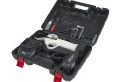 Elektrisk grensaks med 20V batteri og lader