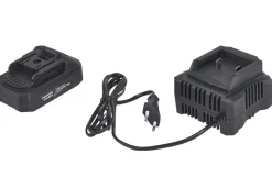 Elektrisk grensaks med 20V batteri og lader