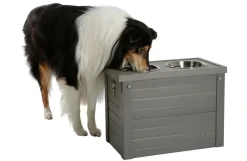 Foder-/vandstation til hunde