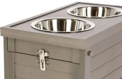 Foder-/vandstation til hunde