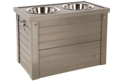 Foder-/vandstation til hunde