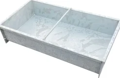 Galvaniseret fodertrug, 100 liter