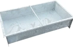 Galvaniseret fodertrug, 100 liter