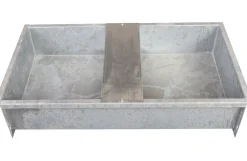 Galvaniseret vandtrug med svømmer, 100 liter