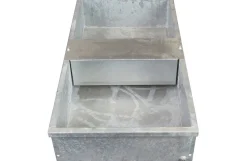 Galvaniseret vandtrug med svømmer, 100 liter