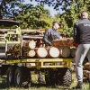 Komplet trailer til IBC-tank med spredebom