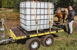 Komplet trailer til IBC-tank med spredebom