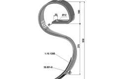 Kongskilde S-tand, 32 x 10 mm