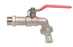 Kuglehane m/slangestuds, 1/2"