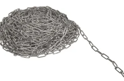 Langkæde, rustfri. 3 mm