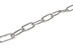 Langkæde, rustfri. 3 mm
