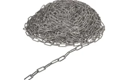 Langkæde, rustfri. 3 mm