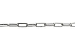 Langkæde, rustfri. 3 mm