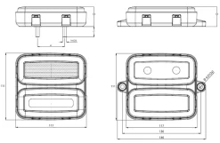 LED-baglygte, H/V