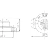 LED-bagpositionslygte, 1 LED
