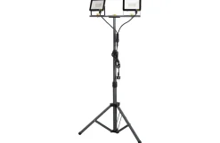 LED-lampe m/teleskopstander, 2x30W