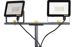 LED-lampe m/teleskopstander, 2x30W