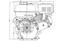 Loncin benzinmotor G210FADR 7HK 212cc