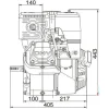 Loncin benzinmotor G420FA 15HK 407cc
