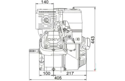 Loncin benzinmotor G420FA 15HK 407cc
