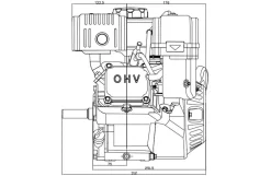 Loncin benzinmotor G210FA 7HK 212cc