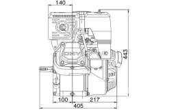 Loncin benzinmotor G420FDI 15 HK 407cc