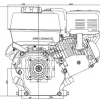 Loncin benzinmotor G210FR 7HK 212cc