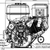 Loncin benzinmotor LC196FD 20HK 622cc