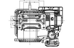 Loncin benzinmotor LC154F 3HK 97cc