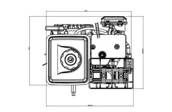 Loncin benzinmotor LC148F 2,5HK 80cc