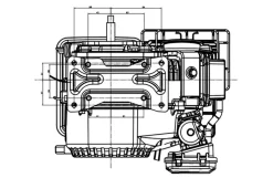 Loncin benzinmotor LC148F 2,5HK 80cc