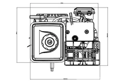 Loncin benzinmotor LC148F-2 2,5HK 80cc