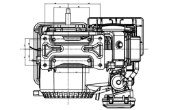Loncin benzinmotor LC148F-2 2,5HK 80cc