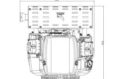 Loncin benzinmotor LC2V80FD 27HK 764cc