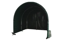 Læskur, 3x3x2,8 m, med lukkede sider