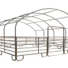 Læskur 8x8x4 m, med lukket front