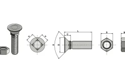 Plovbolt, M12 x 90
