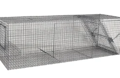 Rævefælde i galv. tråd, 146x44x46 cm